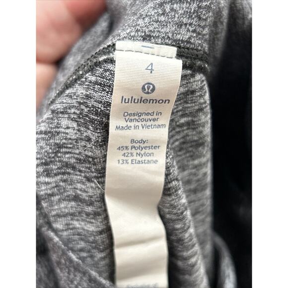 Lululemon Womens Size 4 Wunder Under High Rise Leggings Heathered Gray - Picture 3 of 8